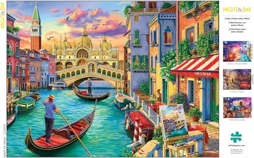 buffalo games - image world - sights of venice - 1000 piece jigsaw puzzle for adults -challenging puzzle perfect for game nights - finished size is 2675 x 1975