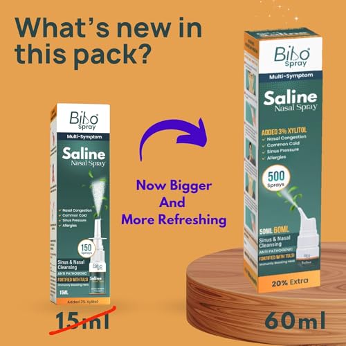 Image of Bibo Spray - Multiple Symptom Saline Nasal Spray | 60ML
