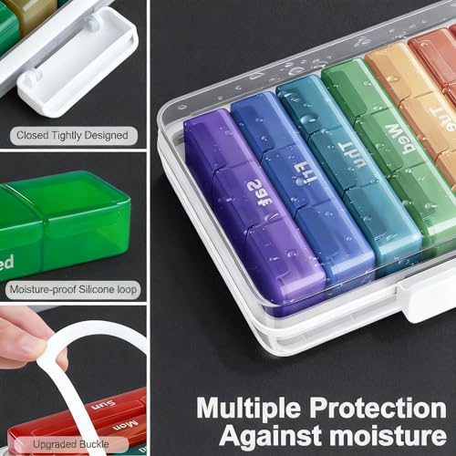 Image of funest 4- Tier Medicine Storage Box Organizer Portable First Aid kit Box Sewing, Art, Craft with Handle, Multipurpose Medical Supply Organizer with Removable Tray 4-Tier Medicine Organizer Set