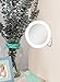 Zadro LED Lighted 10X Magnification Z'Swivel Power Suction Cup Vanity Wall Mount Beauty Makeup Mirror, White