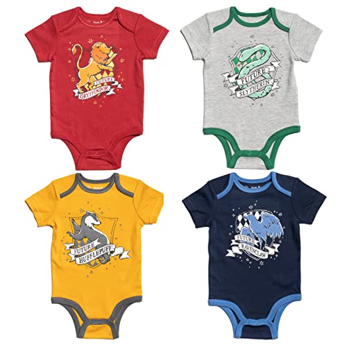 Image of Harry Potter Baby 4 Pack Bodysuits Newborn to Infant