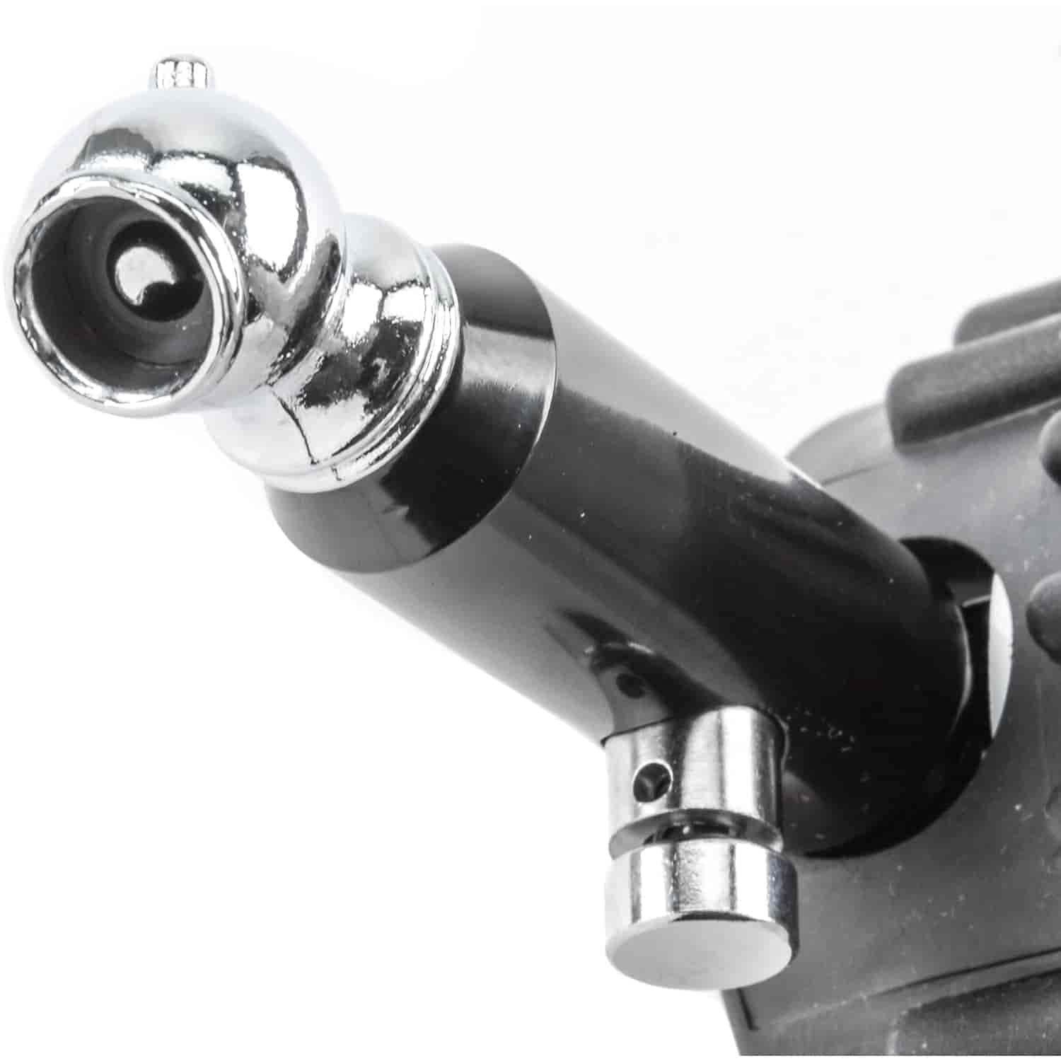 JEGS Compact Tire Pressure Gauge | 0-60 PSI | 1 LB Increments | 45 Degree Air Chuck | Scratch Resistant Lens | Impact Protective Rubber Cover | 1 Per Package