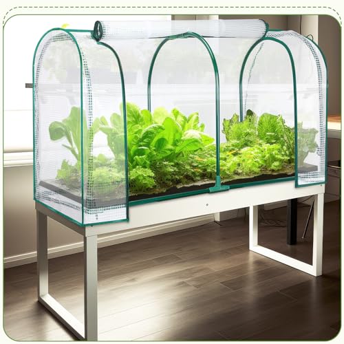 GlikCeil 1 Pcs 47" l x 21" W x 24" H Greenhouse Cover Portable Mini Outdoor Indoor Tabletop Greenhouse for Healthy Plants, Raised Garden Beds, Vegetable Rows, Include Frame and Cover by GlikCeil - Image 4
