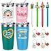 Qtencas Daycare Teacher Appreciation Gifts in Bulk, 20oz Insulated Tumblers with Keychains and Ballpoint Pens, Preschool Kindergarten Teacher Appreciation Gifts
