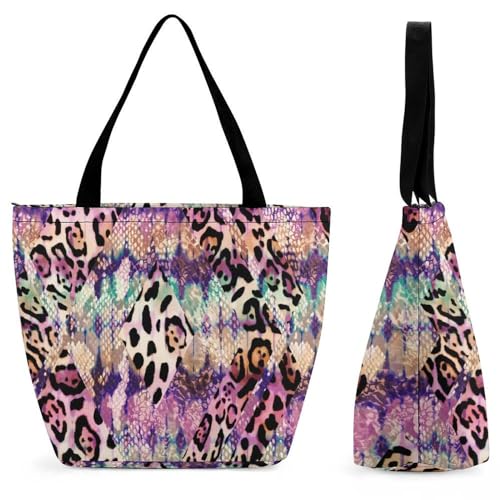 Sac à bandoulière tigre chic | Finition texturée grand format