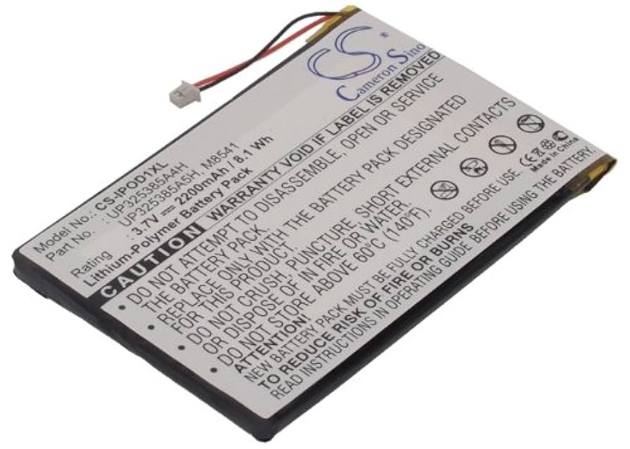 Apple iPod 30GB MA002J 新品バッテリー Amazon.com: Li-Polymer Replacement battery for Apple iPOD