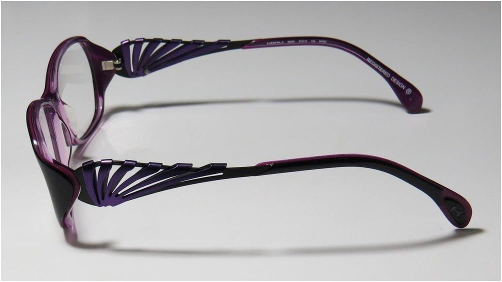 Koali 6920k Womens/Ladies Rxable Hip & Chic Designer Full-rim Eyeglasses/Glasses (53-15-135, Black / Purple)