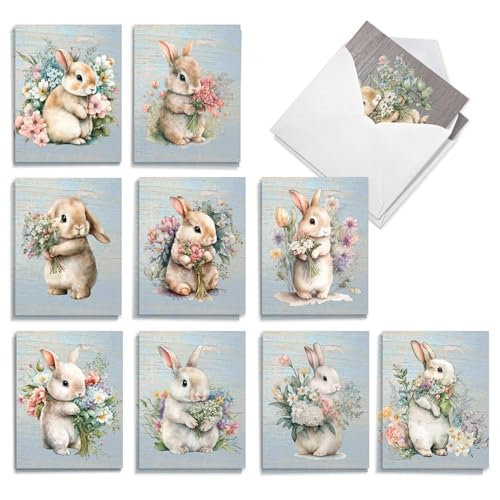 The Best Card Company 20 Assorted Easter Note Cards Bulk