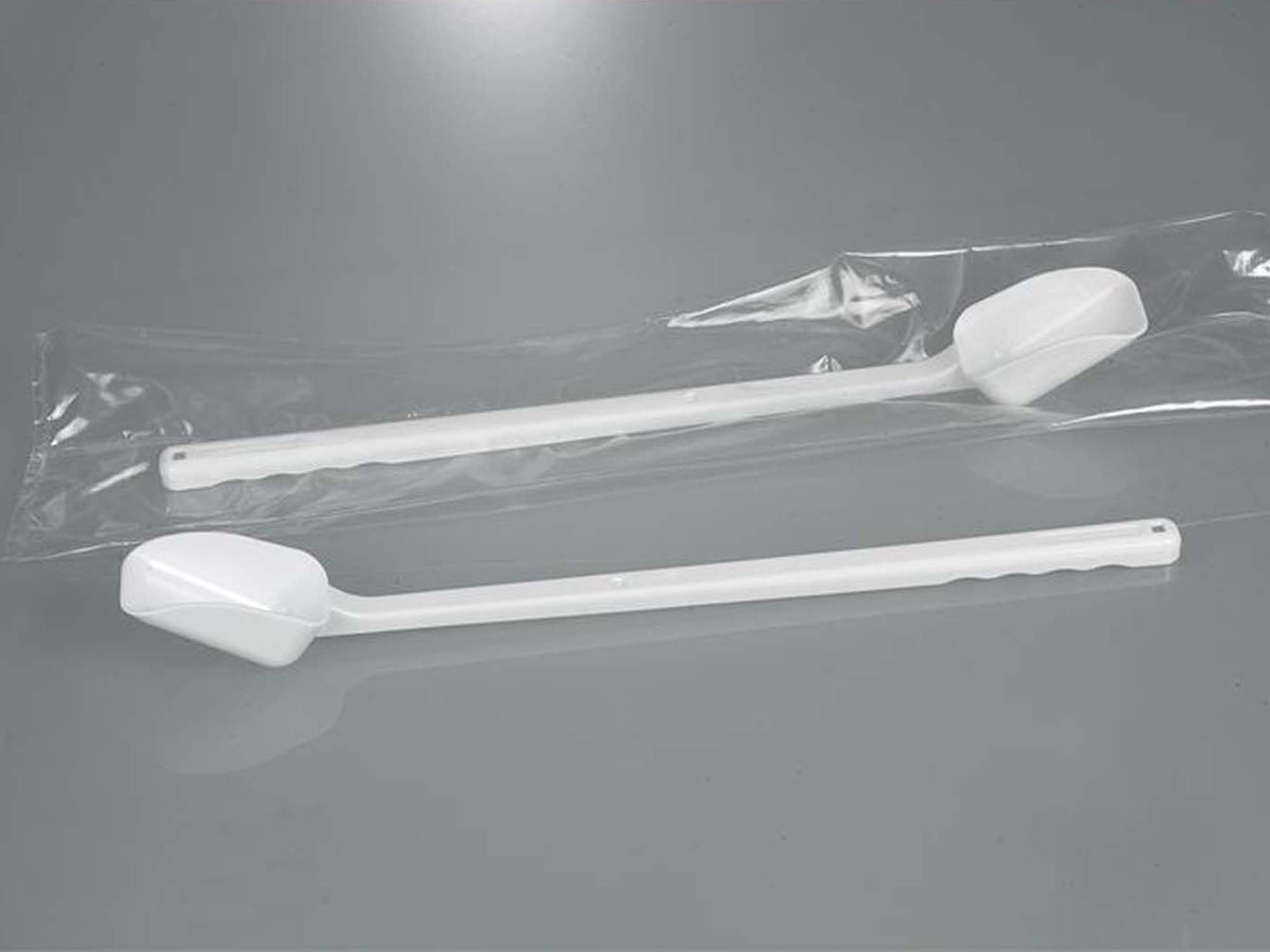 Bürkle Pale monouso in polietilene biologico con manico lungo, standard, 50 ml, lunghezza totale 390 mm, confezione da 10 pezzi