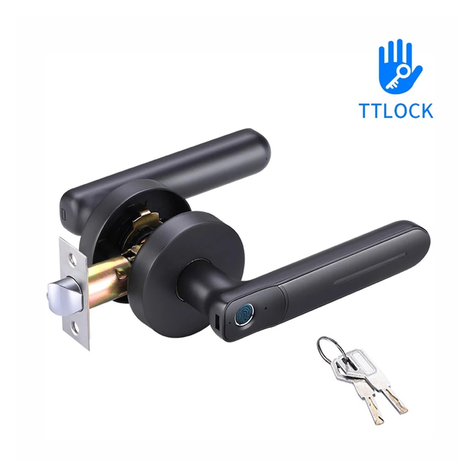 Smart deurslot, beveiligingsslim slot, TTLock APP Slim Vinrafdrukslot