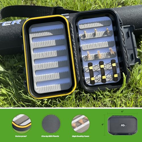 Image of Fly Fishing Combo Starter Kit, Graphite Rod and Reel with Case