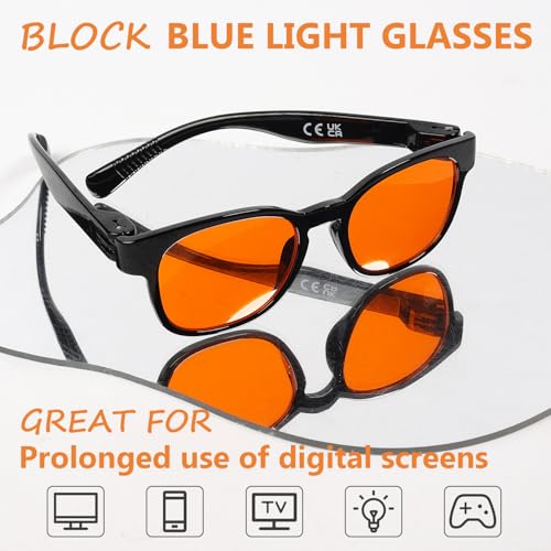 Image of Eyekepper Blue Light Blocking Reading Glasses for Men Women Vintage Readers