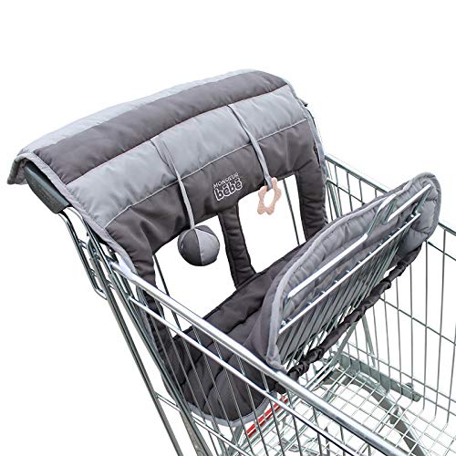 Monsieur Bébé ® Protège chariot pour enfant + Jouets - Gris foncé - Norme CE