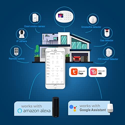 KERUI W204 System Components and Connectivity