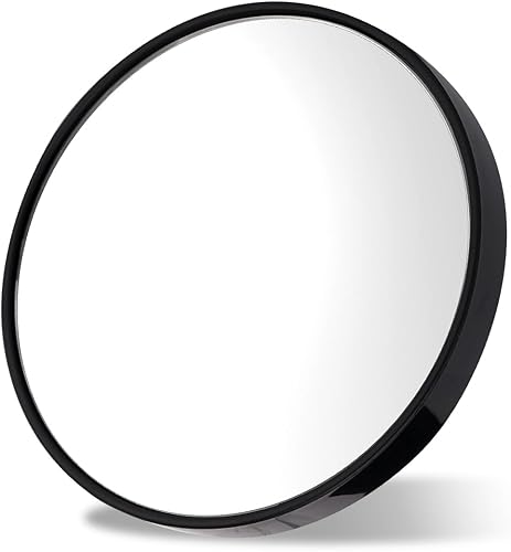Espejo de aumento 30x, con ventosa, espejo compacto de 3.5 pulgadas para maquillaje de viaje (negro) disponible en Yaxa Peru