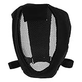 VICASKY Fencing Sport Mask,Black Metal Mesh Fencing Foil Mask Protective Gear Full Face Cover Breathable Built Mesh Helmet for Cover Fencing Gear