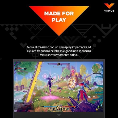 Victus 16-d1011sl Notebook, Intel Core i5-12500H, RAM 16GB DDR5 4800Mhz, 512GB SSD M.2, Display 16.1" FHD IPS, Grafica Nvidia RTX 3060 da 6GB, Wi-Fi 6E, BLE 5.3, Windows 11, Grigio - Notebook - Immagine 4