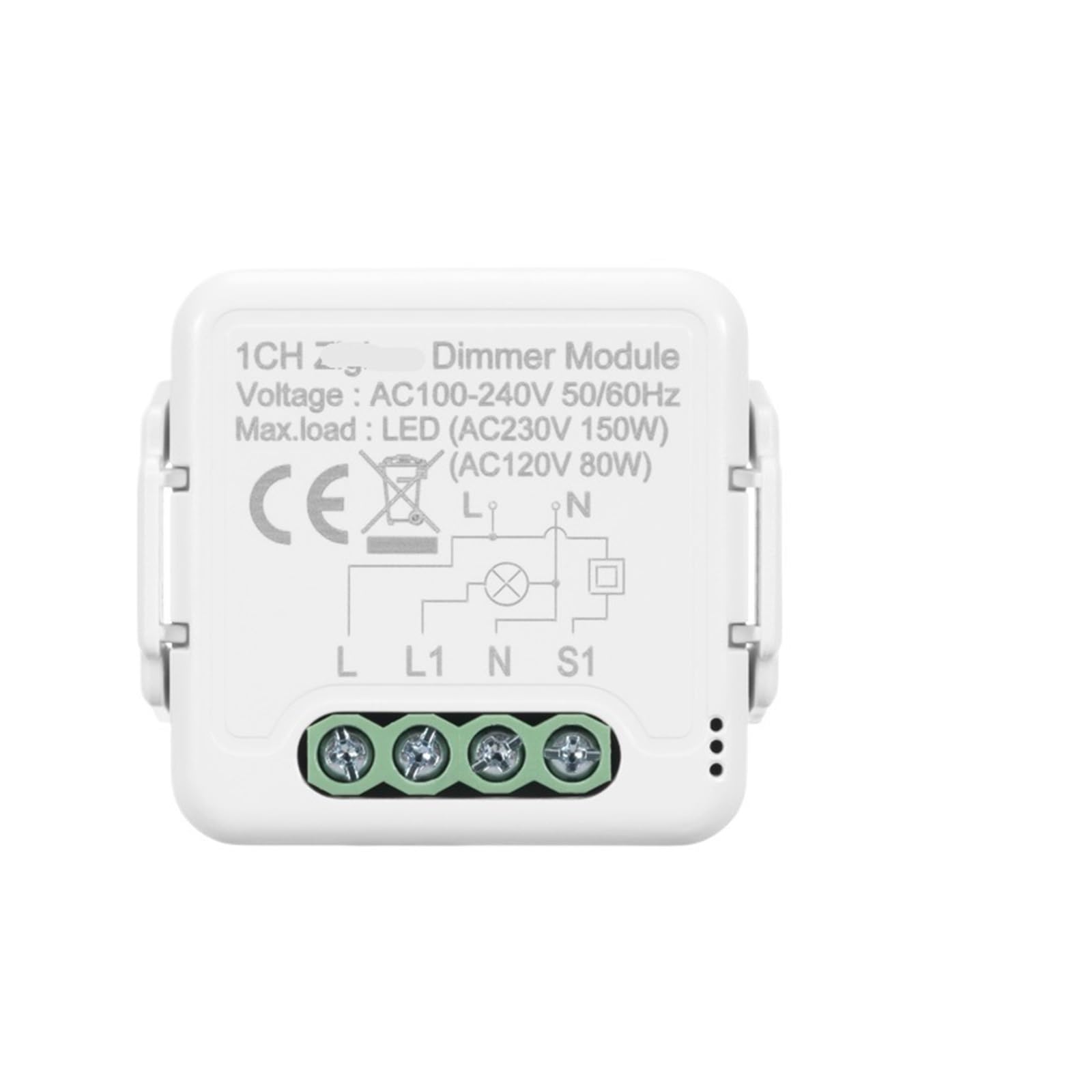 1 Uds 100~240V 50/60Hz 3,0 módulo de interruptor de atenuación interruptor de luz inteligente(1 Gang)