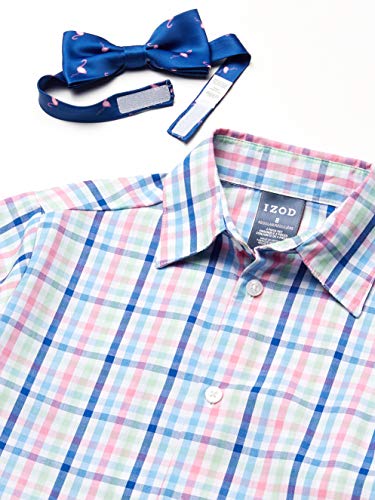 Image of IZOD Boys' 4-piece Formal Dress Up Suit Set, Vest, Pants, Collared Shirt, and Tie