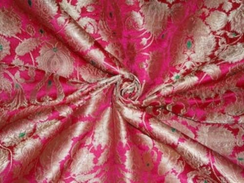 Tissu brocart de soie pure pour création de coussins de luxe et décoration d'intérieur