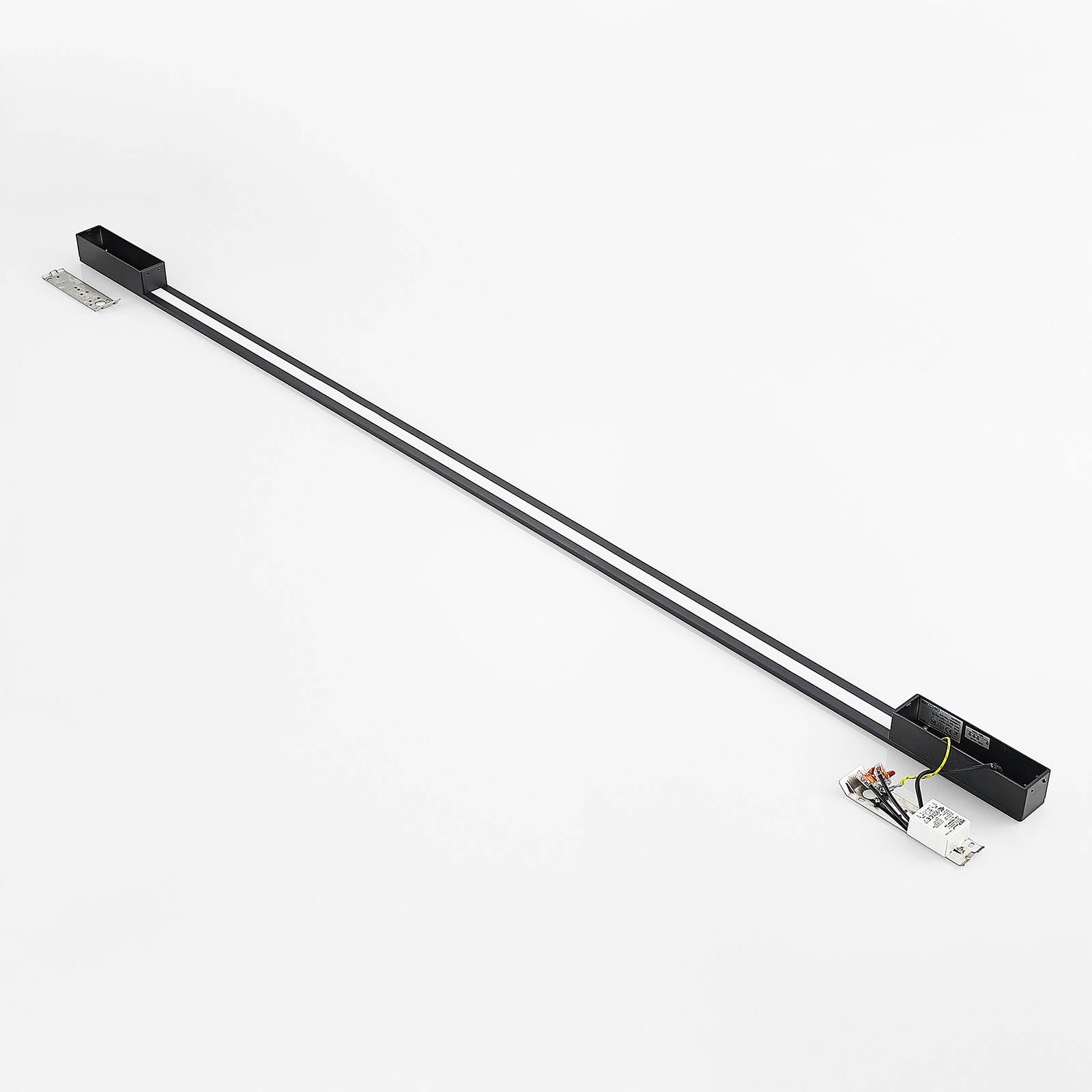 Arcchio LED Wandleuchte, Wandlampe Innen Ivano (Modern) in Schwarz aus Aluminium (2 flammig) - Wandstrahler Wandbeleuchtung Schlafzimmer/Wohnzimmer Flurleuchte