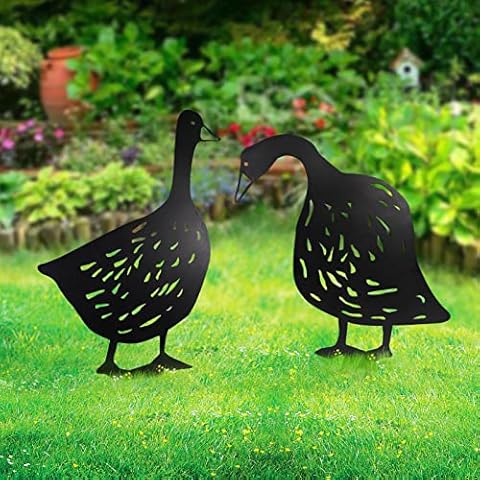KOLYMAX 2 PCS Decorative Goose Yard Art Cover