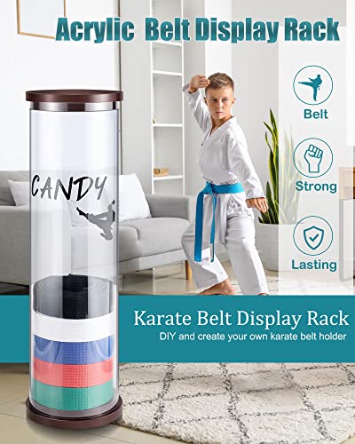 Tatuo DK-TATUO-78590 4 Pieces Acrylic Martial Arts Belt Display Set 10 Level Karate Belt Display Rack Taekwondo Belt Display thumb #4