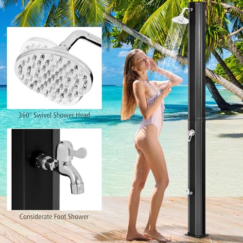 Goplus SU-70623-PO 9.3 Gallon Solar Heated Outdoor Shower thumb #2