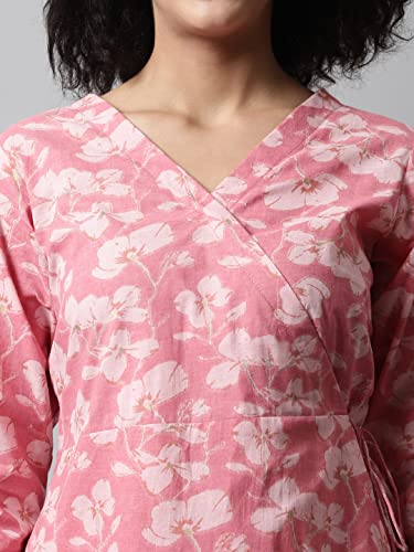 Image of feranoid Women Cotton Angrakha Kurti