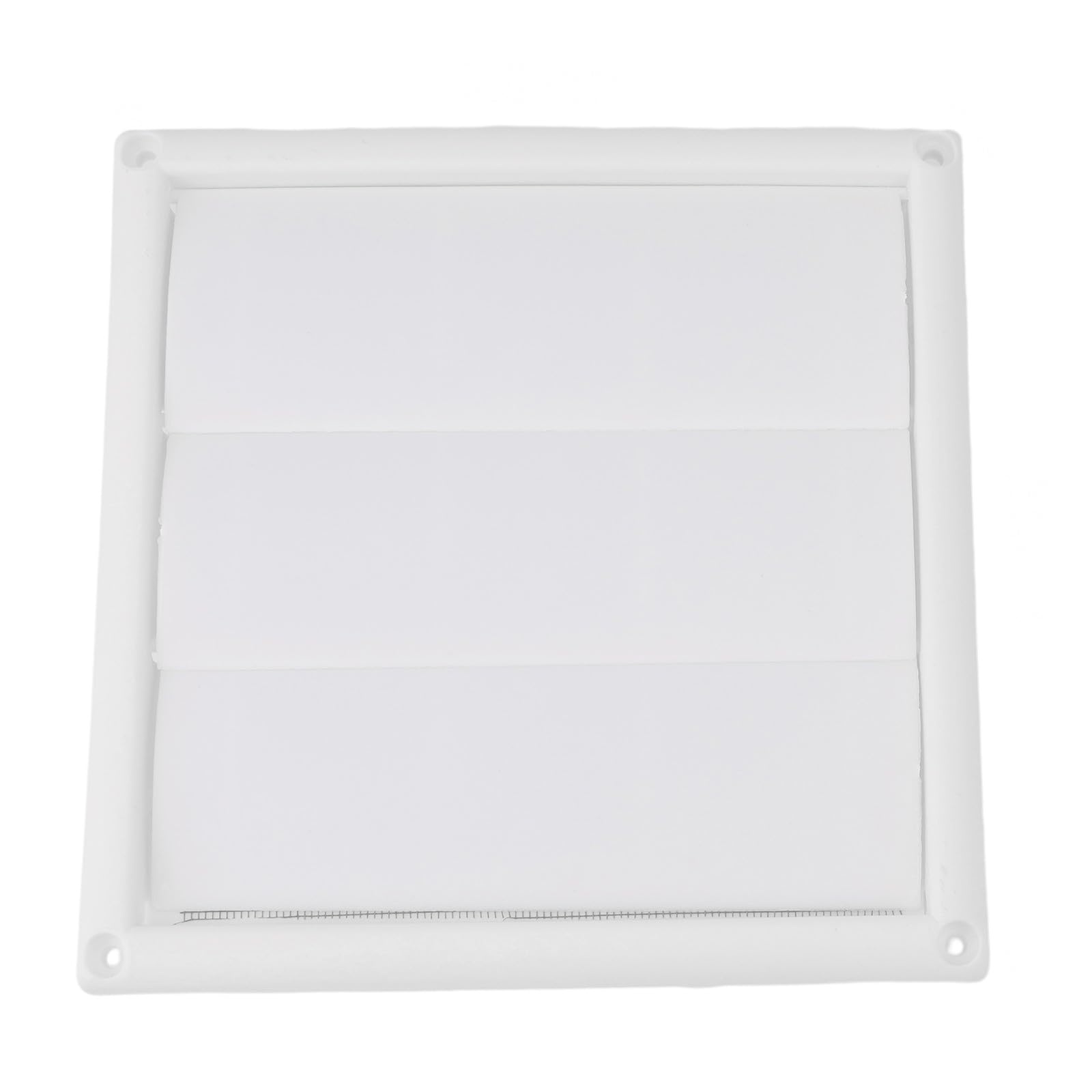 Cubierta de ventilación de plástico blanco de 6 pulgadas, persiana de 3 hojas, 20 x 20 cm, montaje en pared, fácil de limpiar, solución de flujo de aire para el hogar