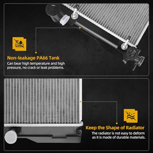 Image of DWVO Radiator Compatible with 2009 2010 Pontiac Vibe 2009-2014 Matrix 2009-2019 Corolla 1.8L 2.0L CU13106