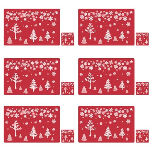 Soulnioi Christmas Placemat and Coasters Set of 6