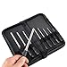 BOOSTEADY Best Gunsmith Grip Roll Pin Punch Tool Set in Zippered Organizer Carry Case (9 Pieces)