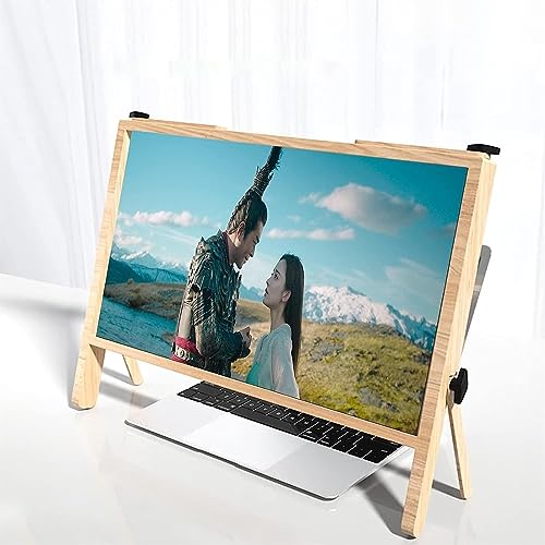 VUIKLCty Lupa de Pantalla de Ordenador portátil Premium, Amplificador de Lupa de Pantalla de Ordenador 3D, Amplificador de Pantalla ampliadora de películas de vídeo for Juegos