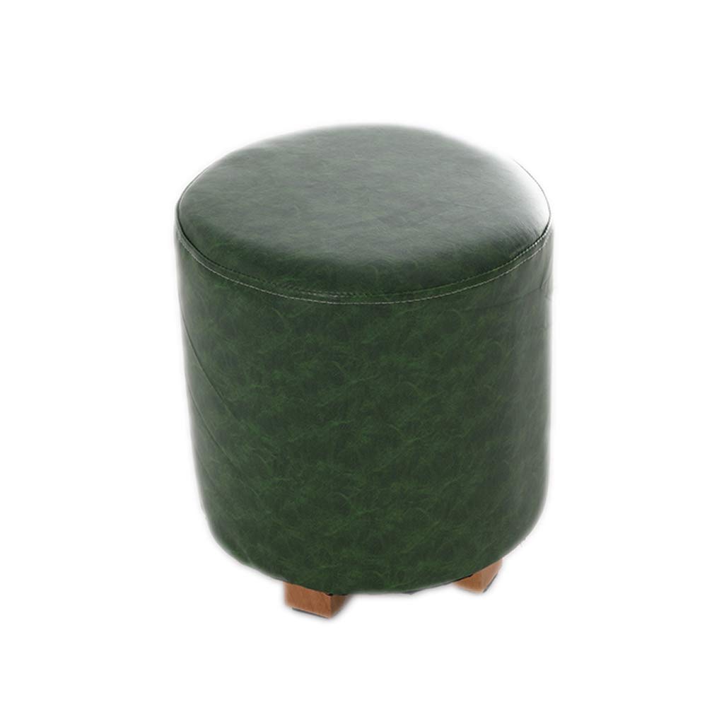 Chaise ronde colonnaire rembourrée verte pour votre confort