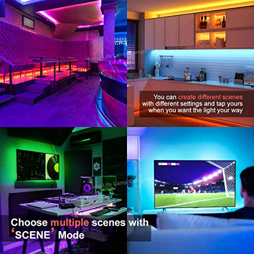 Long Life Lamp Company 5M Smart WiFi RGB LED Strip Plug and Play Kit Dimmable with IR Remote, App Controller Smart Lights - Image 4