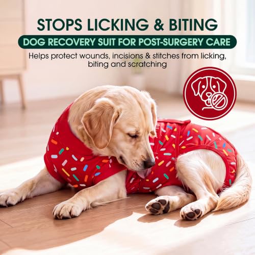 Image of Kuoser Recovery Suit for Dogs After Surgery, Female Dog Onesie for Surgery