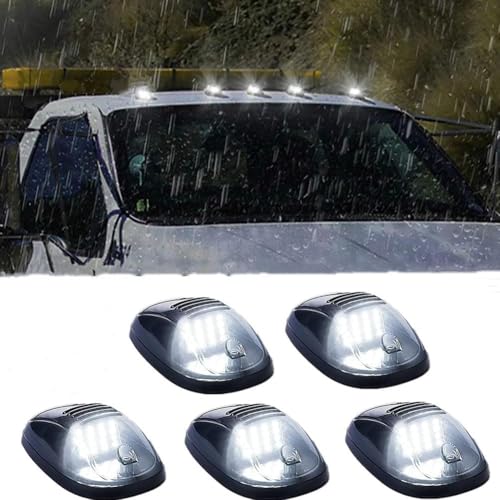 2026 Solar Powered Cab Lights for Trucks No Drill Wireless with Motion Sensor & Vibration Activation Waterproof Auto On/Off LED Roof Marker Lights