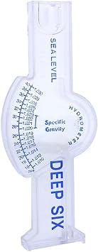 Zerodis Salinity Tester, Accurate Automatic Hydrometer Salt Water Salinity Meter Accurate Sea Hydrometer Aquarium Marine Salinity Meter for Fish Pond Water Saltwater Freshwater