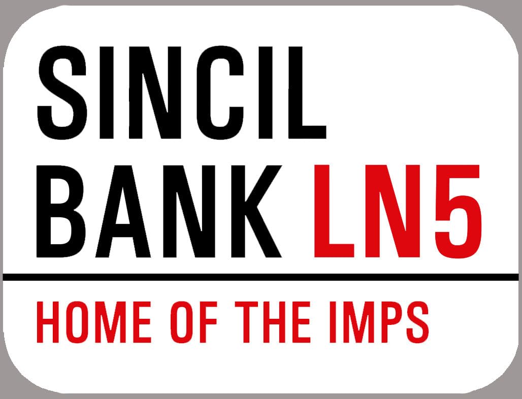 Lincoln City Metal Street Sign Sincil Bank Decoration Props Plaque 8X12 Inch