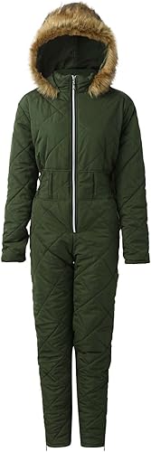 Miniatura 4 de Traje de nieve para mujer, traje de esquí de invierno 2024, monos de cuello de piel, capucha para deportes al aire libre, chaquetas y pantalones de