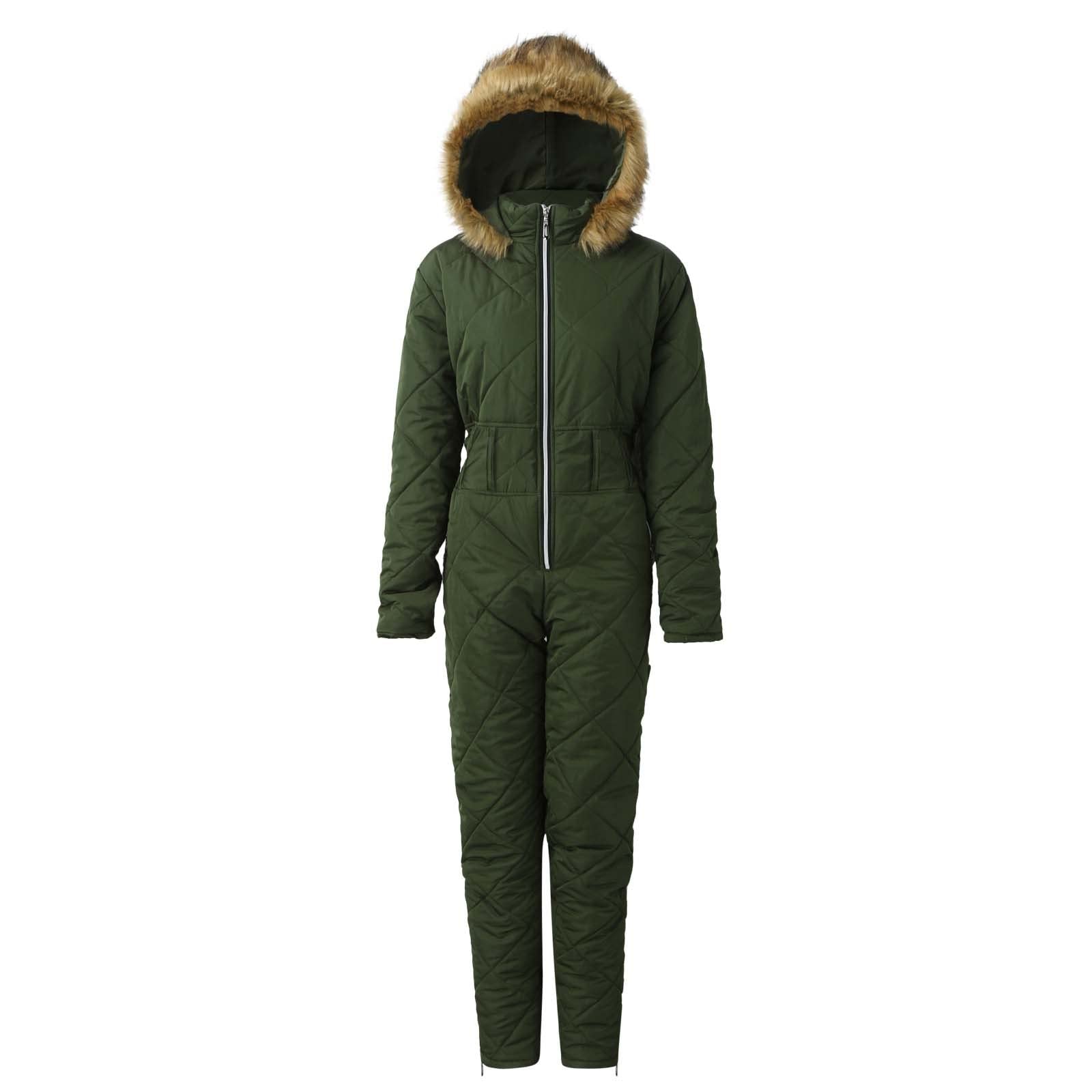 Generisch Damen Schneeanzug, Damen Einteiler Skioverall Wasserdicht Winddicht Winter Warme Einteiliger Skioverall,für Wandern Klettern Snowboarden Outdoor Sport Skisuit Schneeoverall
