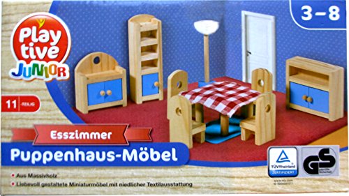 Preisvergleich Produktbild PLAYTIVE® JUNIOR Puppenhaus- Möbelset