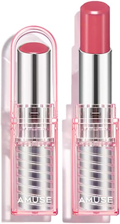 Bálsamo labial com cor Amuse SEOUL Dew Balm, 06 DEW ROSE