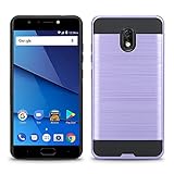 Golden Sheeps BLU Life One X3 Case, Shockproof Absorption Anti Scratch Rugged High Impact Hybrid Slim Protector Case for BLU Life One X3 -Purple