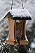 dobar® 90061FSCe Vogelfutterhaus Hängend - Kleines Vogelhaus Futtersilo - Futtersäule Massivholz - Futterstation für Wildvögel - Futterhaus für Garten/Terrasse/Balkon - 16 x 16 x 24 cm - Grün
