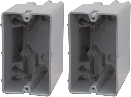 Vista 27 de Southwire MSBST250 - Caja inteligente eléctrica para montaje y techo, diente de tiburón con sierra de agujero, soporta 6 libras, color gris