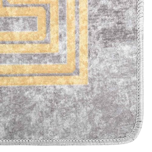 Tapis de chambre doux gris 120x180 idéal pour pieds nus - 5