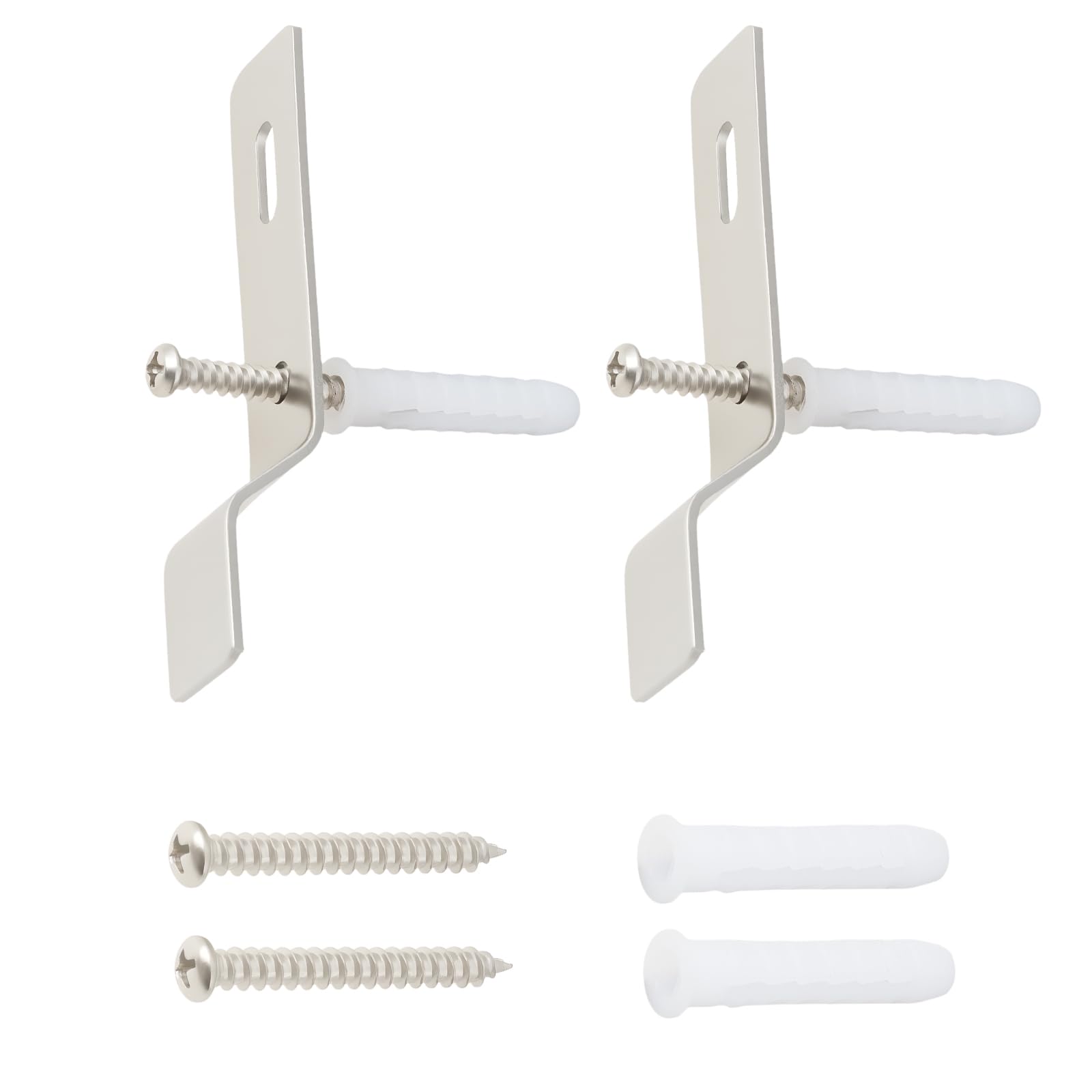 AS Axis Spindleon 2pcs Wall Mounted Urinal Hook Bracket 93 * 20mm for Toilet Securing Urinals