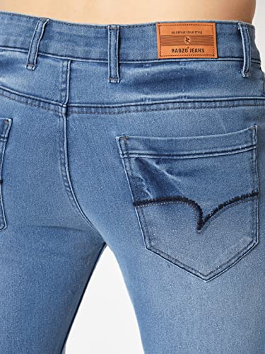 Image of RAGZO Jeans Pant for Men Slim Fit Stretchable Casual Look Breathable Fabric